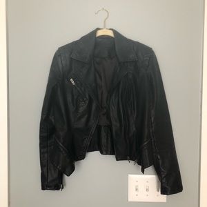 BLANK NYC fitted moto jacket